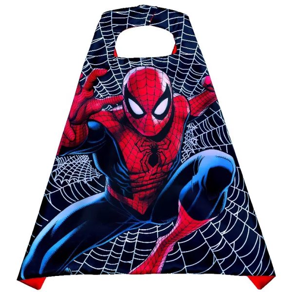 XYYEA 70cm Custom Superhero Spiderman Cosplay Kids Hero Cape Costume