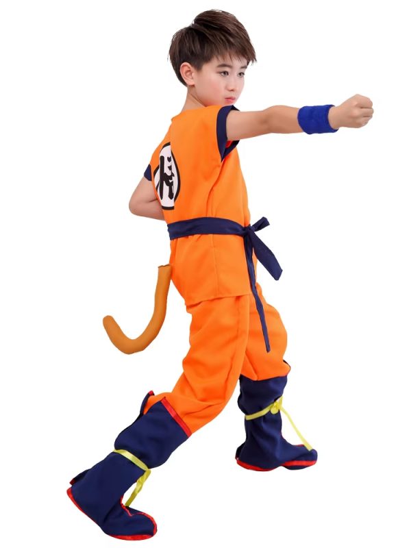 Main-03 XYYEA Kids Suits Son Goku Gui Wu Carnival Anime Cosplay Holiday Costumes Tail Wig