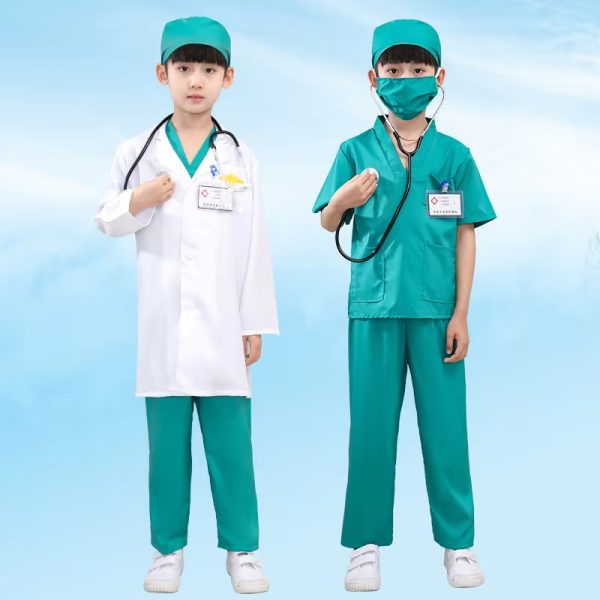 Main-03 XYYEA Career Day Outfit For Kids White Coat Nurse Role Play Cosplay Costume