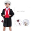 XYYEA Firefighter Doctor Chef Lawyer Kid Roleplay Career Uniform Career Day Costume