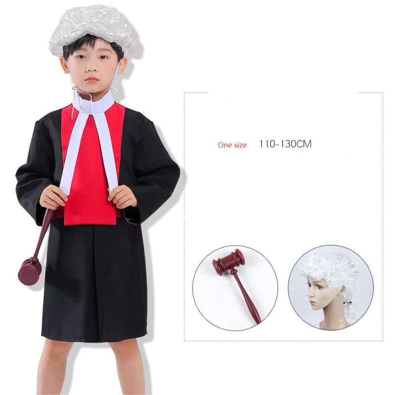 XYYEA Firefighter Doctor Chef Lawyer Kid Roleplay Career Uniform Career Day Costume