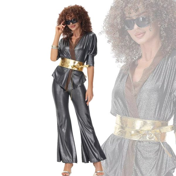 XYYEA Disco Hippies Cosplay Costumes 70's 80's Hippies Dance Party