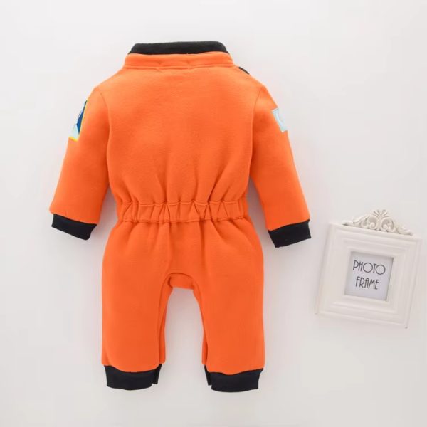 XYYEA Baby Astronaut Costume Space Suit Baby Boy's Long Sleeve Onesie Spaceman