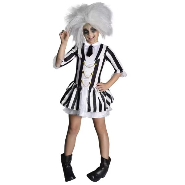XYYEA Halloween Beetle Juice Cosplay Costume Party Suit Stage Performance Cosplay