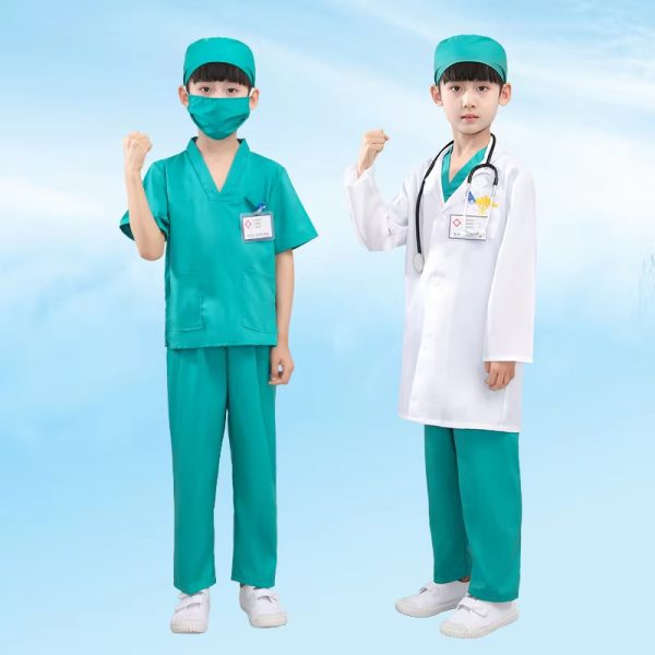 Main-04 XYYEA Career Day Outfit For Kids White Coat Nurse Role Play Cosplay Costume