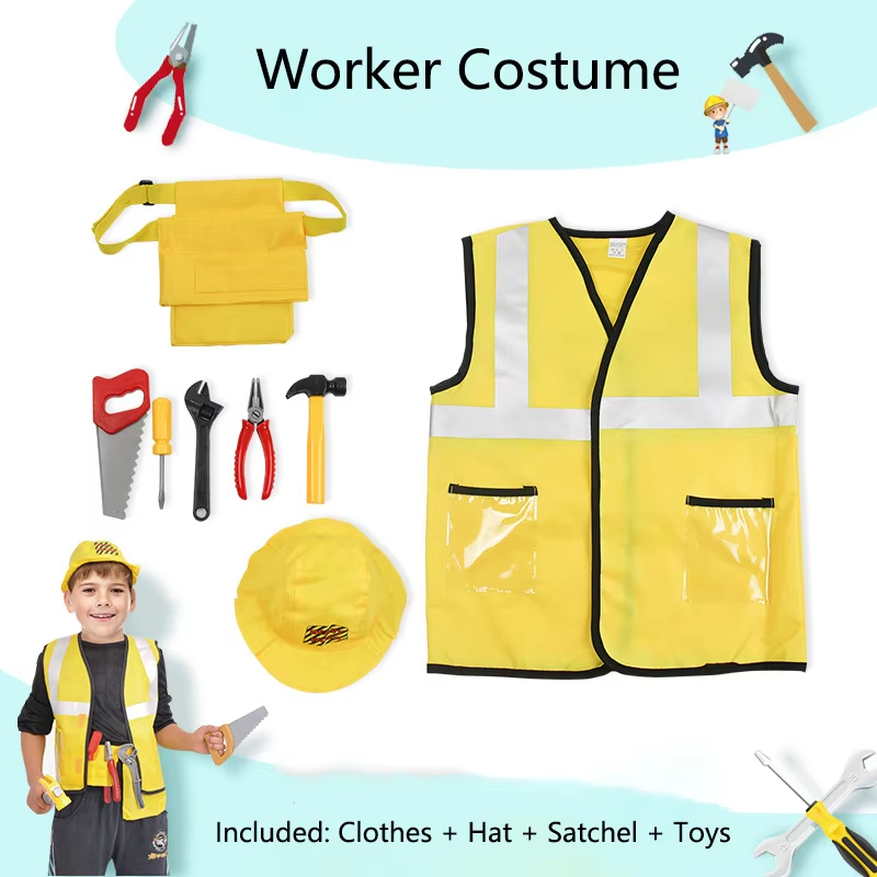 XYYEA Children's Professional Cartoon Character Cosplay Costume Set With Toys Props