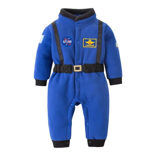 XYYEA Baby Astronaut Costume Space Suit Baby Boy's Long Sleeve Onesie Spaceman
