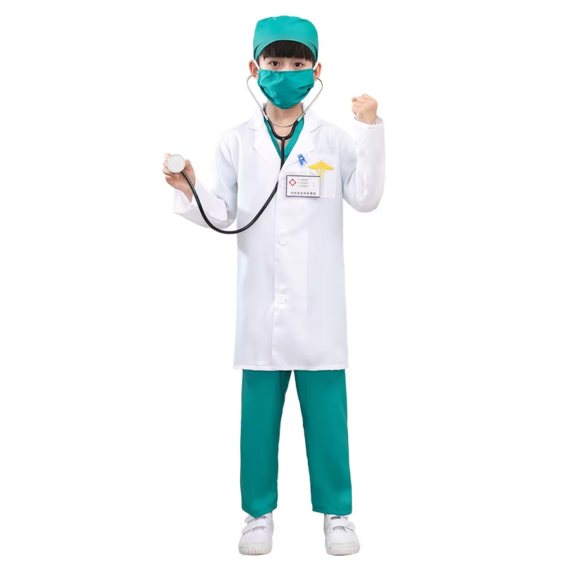 XYYEA Career Day Outfit For Kids White Coat Nurse Role Play Cosplay Costume