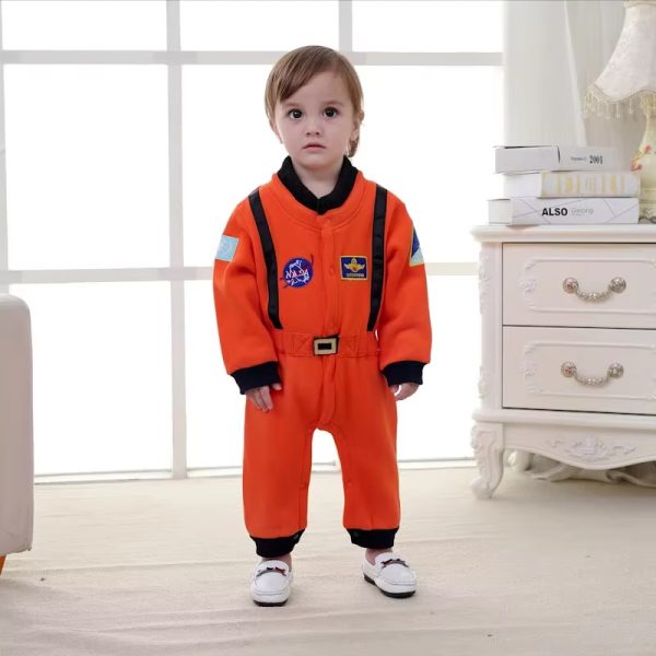XYYEA Baby Astronaut Costume Space Suit Baby Boy's Long Sleeve Onesie Spaceman