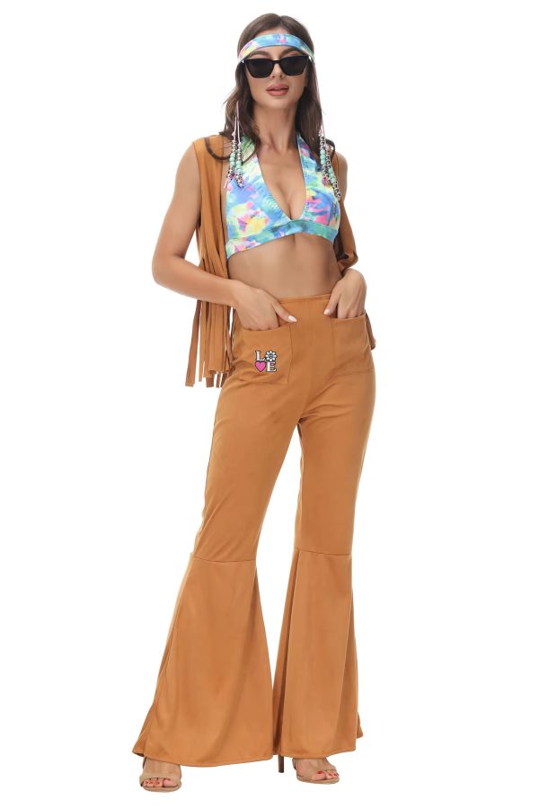 XYYEA Disco Hippies Cosplay Costumes 70's 80's Hippies Dance Party