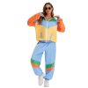 XYYEA Women Men 1980s Disco Hippie Costume Hippies Suits For Adult