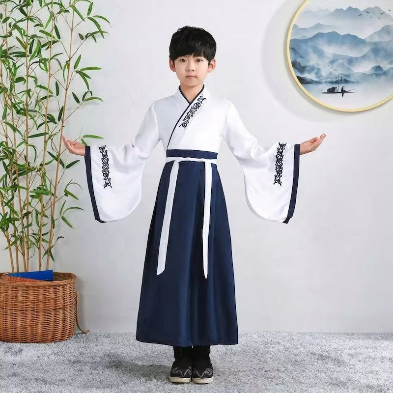 XYYEA Traditional Han Dynasty Chinese Hanfu Kids Party New Year Costume Boys And Girls