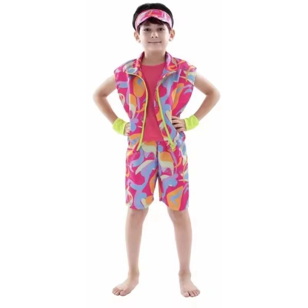 XYYEA Halloween Doll Movie Cosplay Outfit 80s Tracksuit Kids Ken Costume for Boys Girls