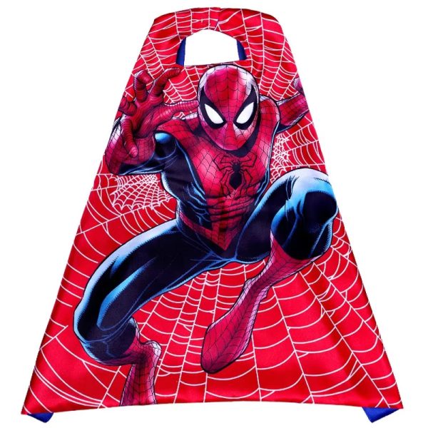 XYYEA 70cm Custom Superhero Spiderman Cosplay Kids Hero Cape Costume