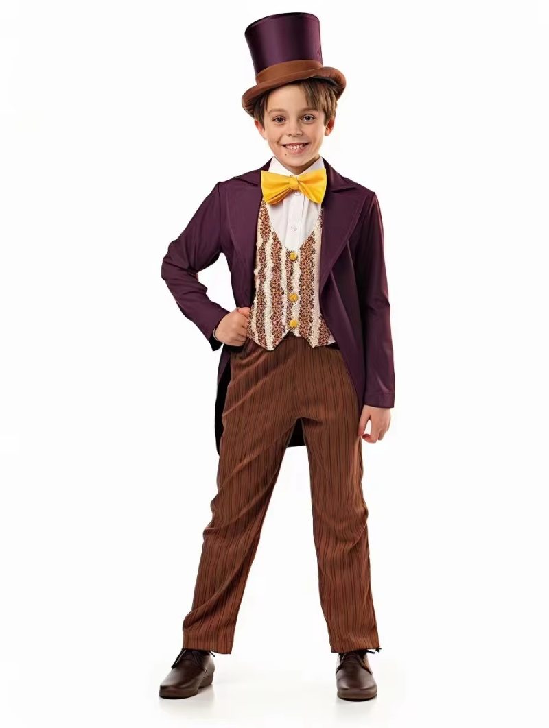 XYYEA Factory Stock Charlie The Chocolate Halloween Willy Wonka Opa Costume Show