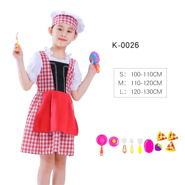 SKU-05-K-0026 XYYEA Firefighter Doctor Chef Lawyer Kid Roleplay Career Uniform Career Day Costume