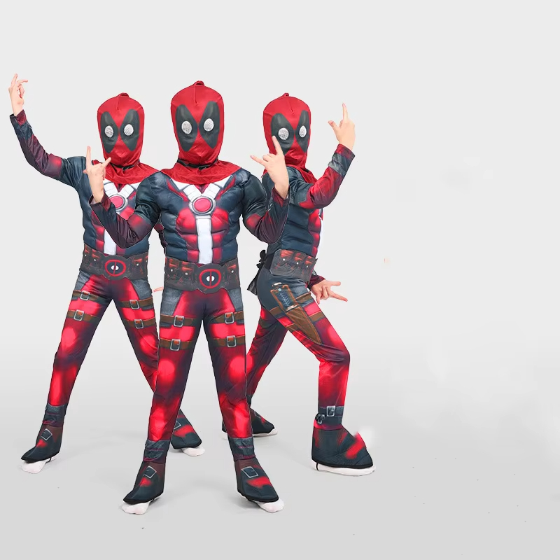 XYYEA Halloween Iron Man Super Man Clothing Spider Bat Man Thor Captain Kids Costume