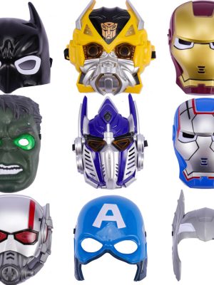 XYYEA Captain America luminous mask Batman Blue Steel Thor luminous mask Hulk