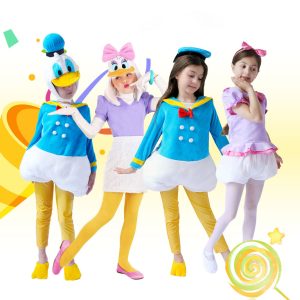 XYYEA Hot Selling Halloween Cartoon Kid  Daisy Duck Costume