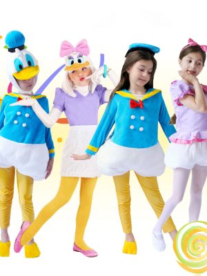 XYYEA Hot Selling Halloween Cartoon Kid  Daisy Duck Costume