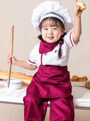 XYYEA Children's Kindergarten Career Day Chefs Restaurant Kids Cooking Chef Costume