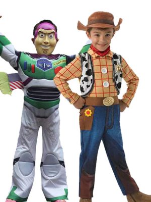XYYEA Buzz Light year Costume Onesie Children's Cowboy Woody Cosplay Costume
