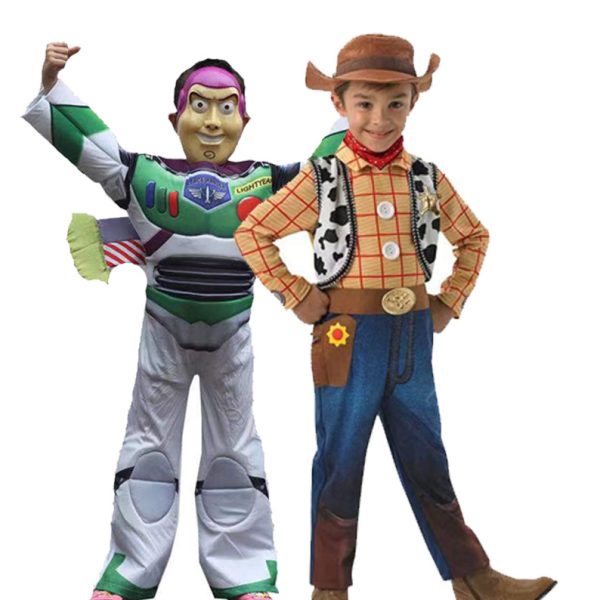 主图-01 XYYEA Buzz Light year Costume Onesie Children's Cowboy Woody Cosplay Costume