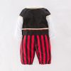 XYYEA Sea Captain Carnival Pirate Cosplay Costume Baby Romper Boys Bodysuits