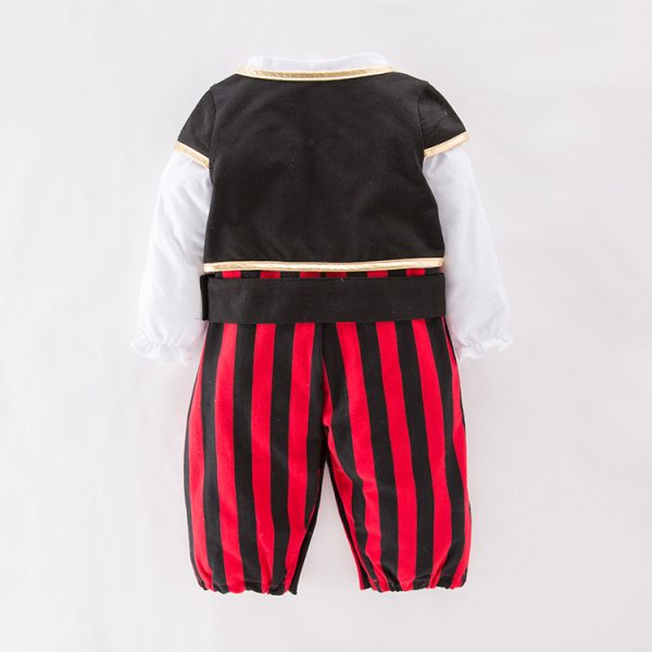 XYYEA Sea Captain Carnival Pirate Cosplay Costume Baby Romper Boys Bodysuits
