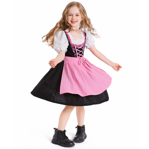 XYYEA Fancy Kids Dirndl Dress Maid German Beer Festival Girls Oktoberfest Dress