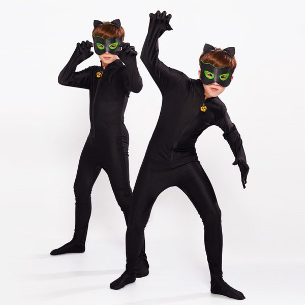 主图-03 XYYEA Halloween Ladybug Girl Costume Black Cat Costume Children's Ladybug Onesie