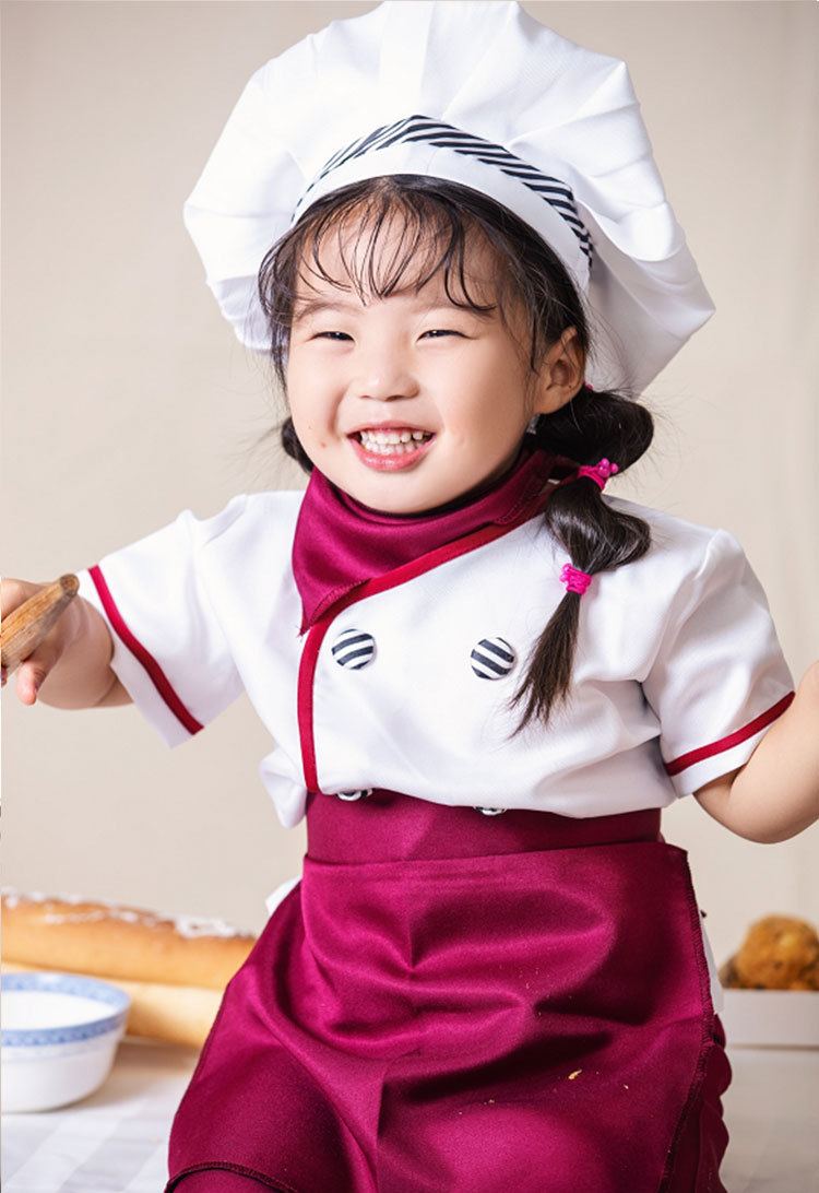 XYYEA Children's Kindergarten Career Day Chefs Restaurant Kids Cooking Chef Costume