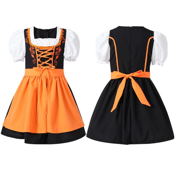 XYYEA Fancy Kids Dirndl Dress Maid German Beer Festival Girls Oktoberfest Dress