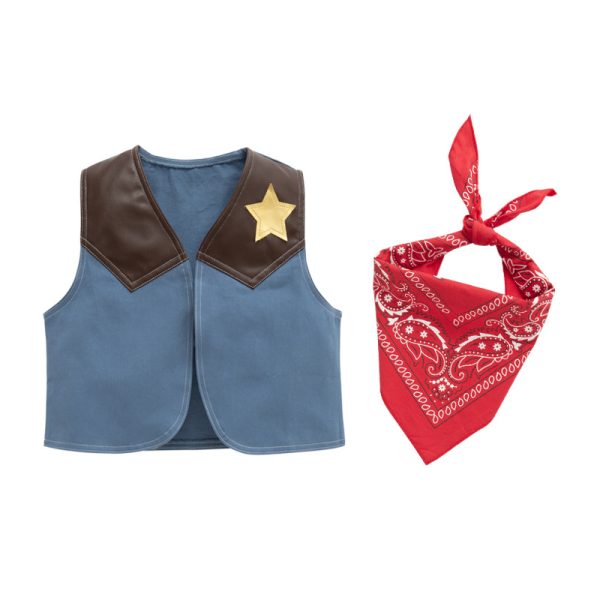 主图-08 XYYEA Halloween Party Cos Suit Western Cowboy Children's Holiday Role-play Costume