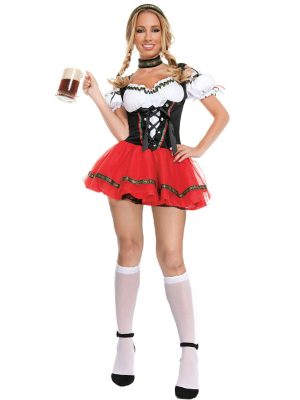 XYYEA Traditional German Dress Oktoberfest Sexy Dress Outfit Beer Festival Costume