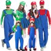XYYEA Super Costume Mario Bros Unisex Adult Kids Outfit Cosplay Fancy Dress Costume