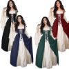 XYYEA Women's Medieval Renaissance Court Dress Vintage Waistline Halloween Game Costume