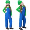 XYYEA Super Costume Mario Bros Unisex Adult Kids Outfit Cosplay Fancy Dress Costume