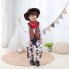 XYYEA Kid Boys Cowboy Costume Children Western Cowboy Purim Cosplay Party Stage