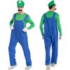 XYYEA Super Costume Mario Bros Unisex Adult Kids Outfit Cosplay Fancy Dress Costume