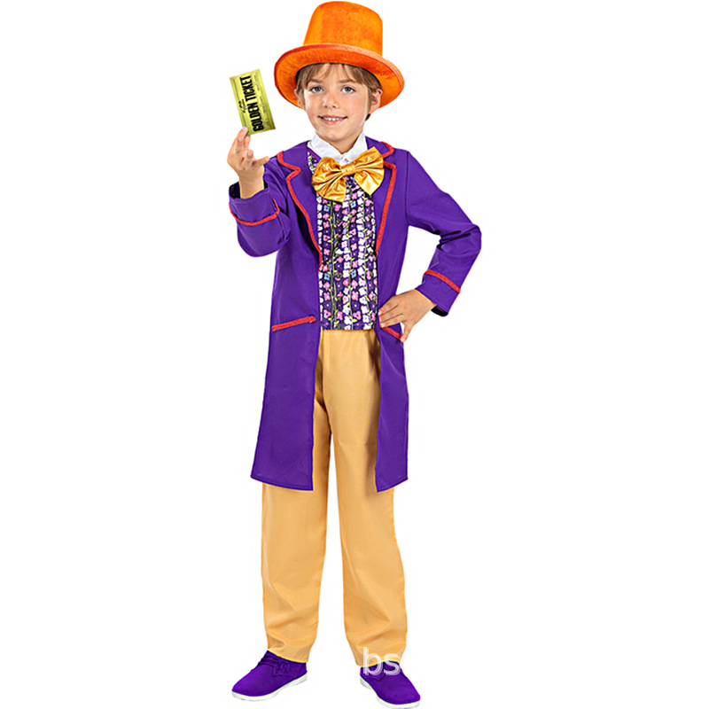XYYEA Factory Stock Charlie The Chocolate Halloween Willy Wonka Opa Costume Show