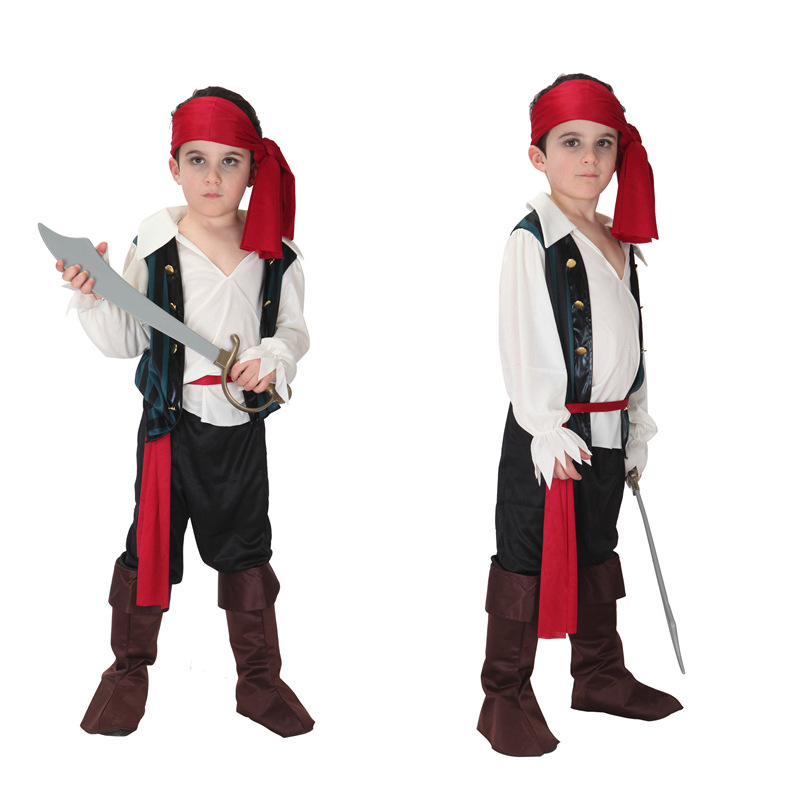 XYYEA Halloween Boys Cosplay Anime Pirate Costume Kids Clothes Party Carnival Costume