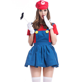 XYYEA Super Costume Mario Bros Unisex Adult Kids Outfit Cosplay Fancy Dress Costume