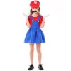 XYYEA Super Costume Mario Bros Unisex Adult Kids Outfit Cosplay Fancy Dress Costume