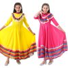 XYYEA Children's Day The Dead Party Performance Traditional Mexican Girls Skirt Ethnic Dance Dress