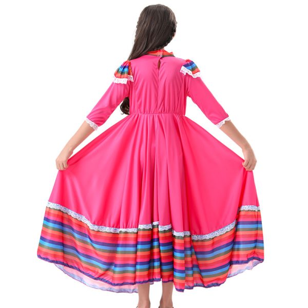 详情-07 XYYEA Children's Day The Dead Party Performance Traditional Mexican Girls Skirt Ethnic Dance Dress