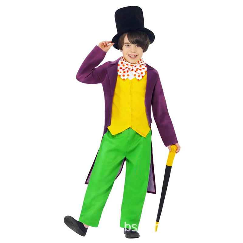 XYYEA Factory Stock Charlie The Chocolate Halloween Willy Wonka Opa Costume Show