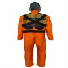XYYEA Halloween Lethal Company Costume Lethal Employee Jumpsuit with Mask Outfit