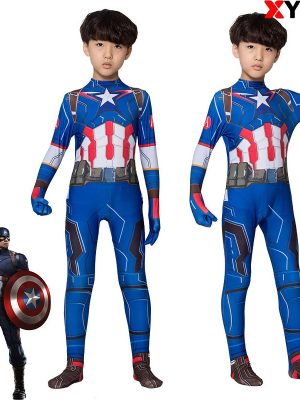 XYYEA Kids&men America Tv&movie Captain America bodysuit cosplay costume
