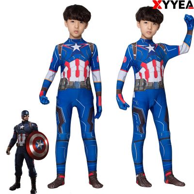 XYYEA Kids&men America Tv&movie Captain America bodysuit cosplay costume